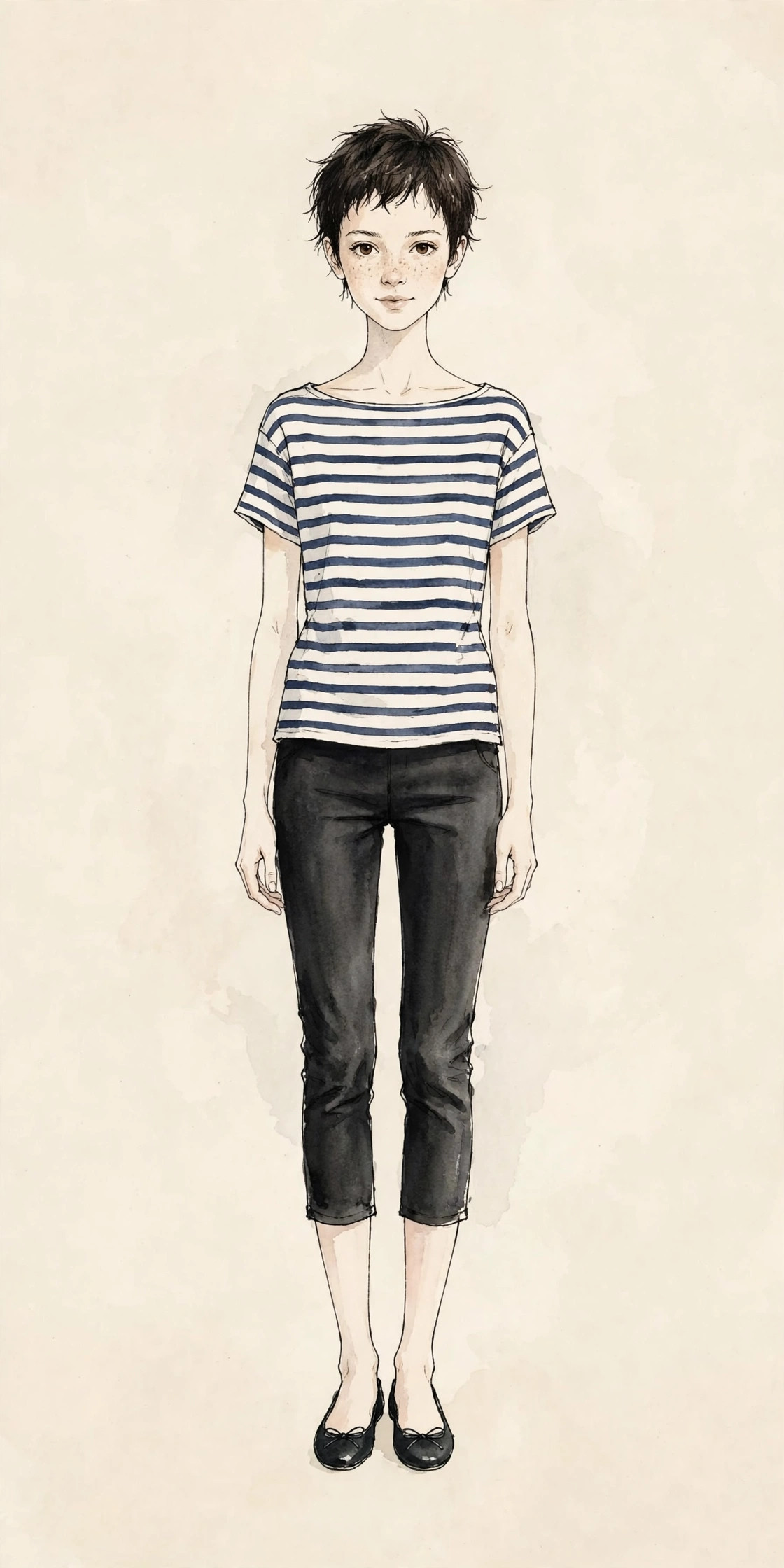 Gamine style illustration